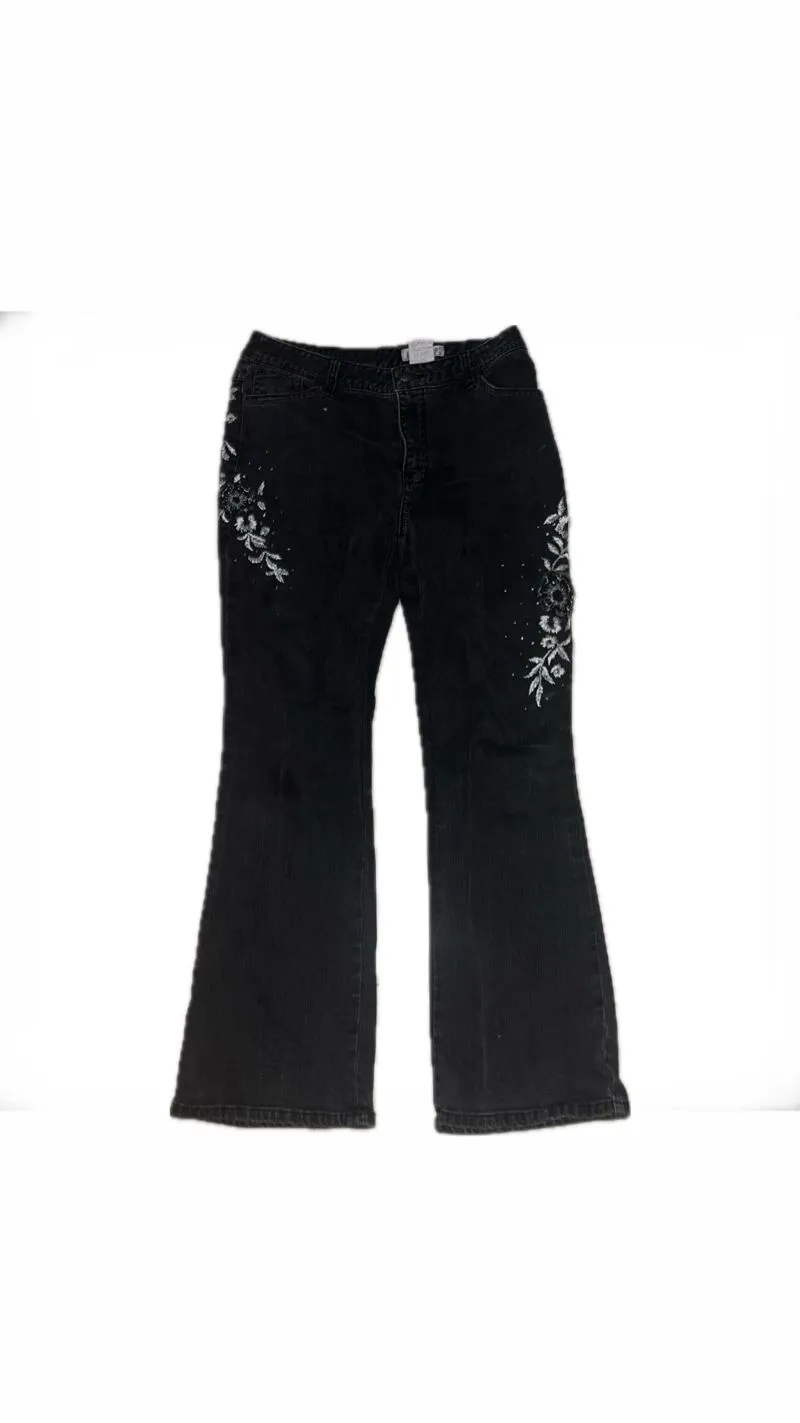 [Avail] Y2K Flared Dark Grey Jeans photo 1