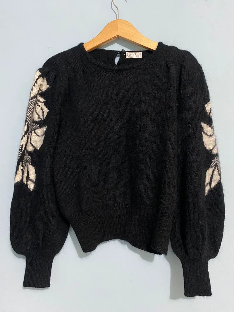 Streetwear Sportswear Sweater Wanita tan black photo 1