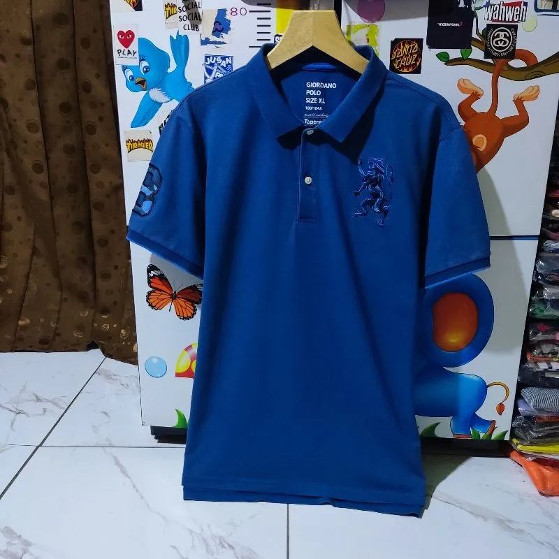 Kaos polo shirt GIORDANO 3D Logo Size XL photo 1