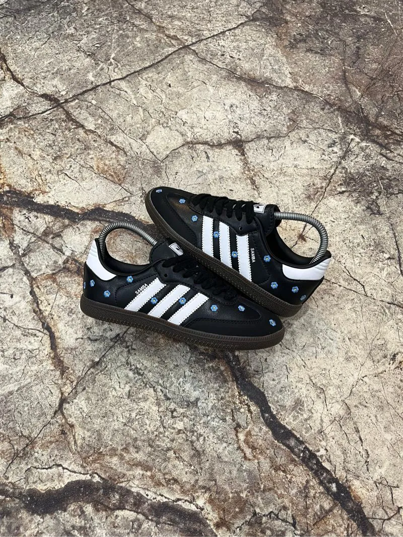 ADIDAS SAMBA OG FLORAL EMBROIDERY BLACK photo 1