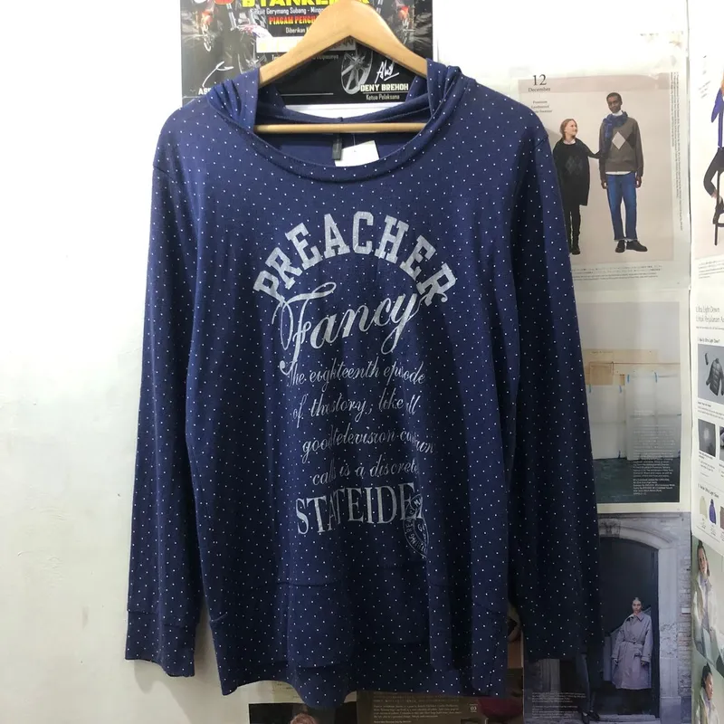 Vintage Streetwear Hoody Wanita navy photo 1