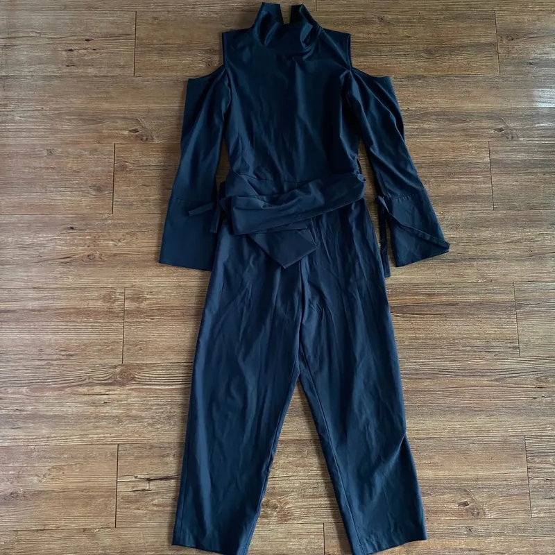 Luxury Minimalist Jumpsuit Wanita black photo 1