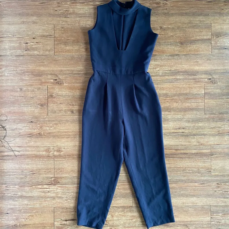 Luxury Minimalist Jumpsuit Wanita black photo 1