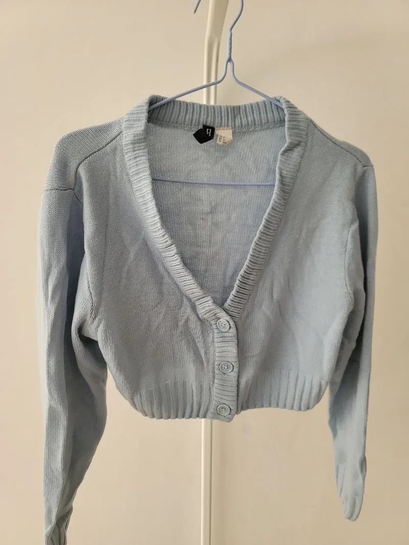 Knit cardigan blue h&m photo 1