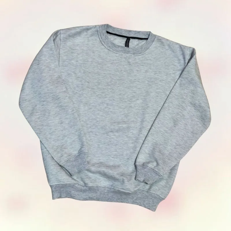 sweater / crewneck basic (grey)  photo 1