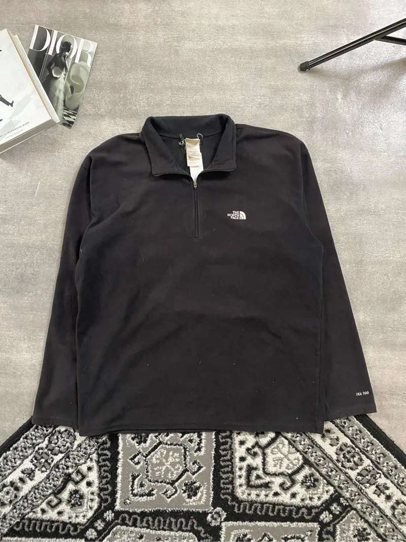 The North Face Halfzip Polar Hitam (3A-01) photo 1