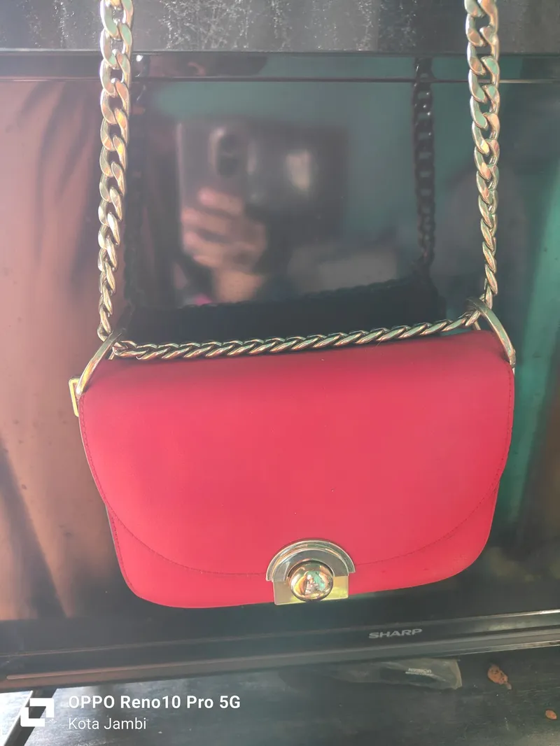 Prada Casual Crossbody Bag Wanita red photo 1