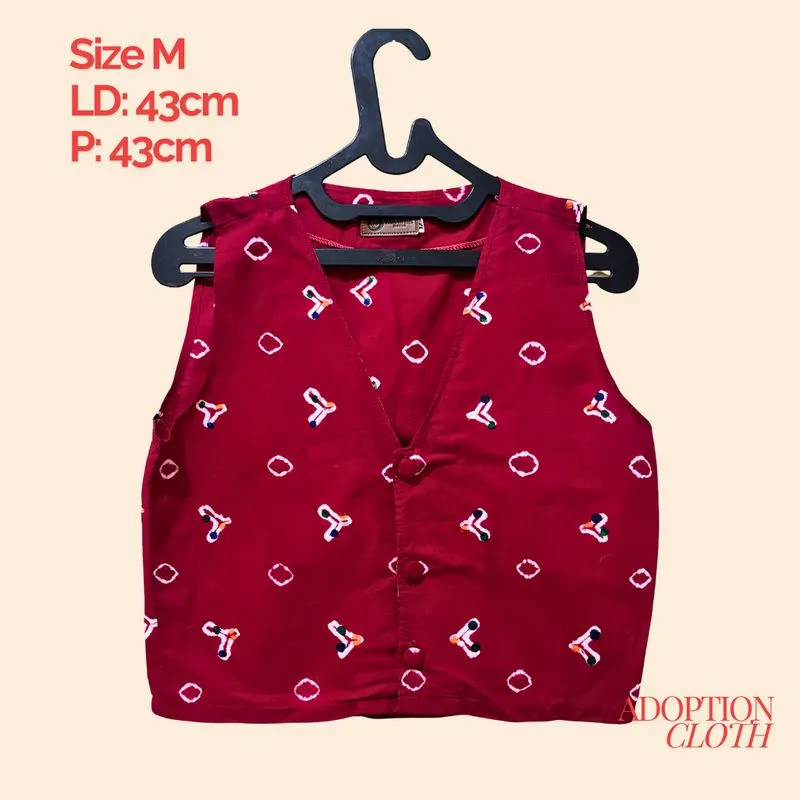 Vest Batik Merah photo 1