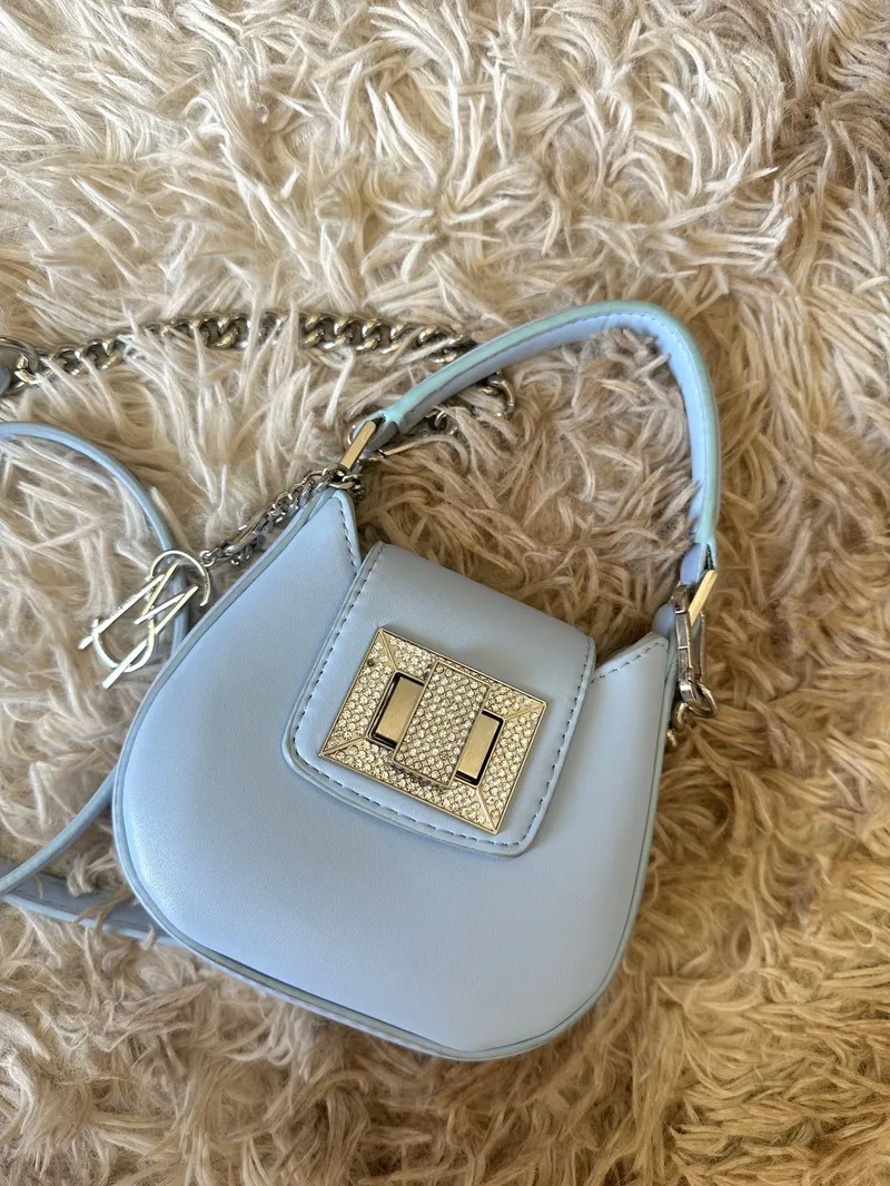 Steve Madden Luxury Minimalist Crossbody Bag Wanita blue photo 1