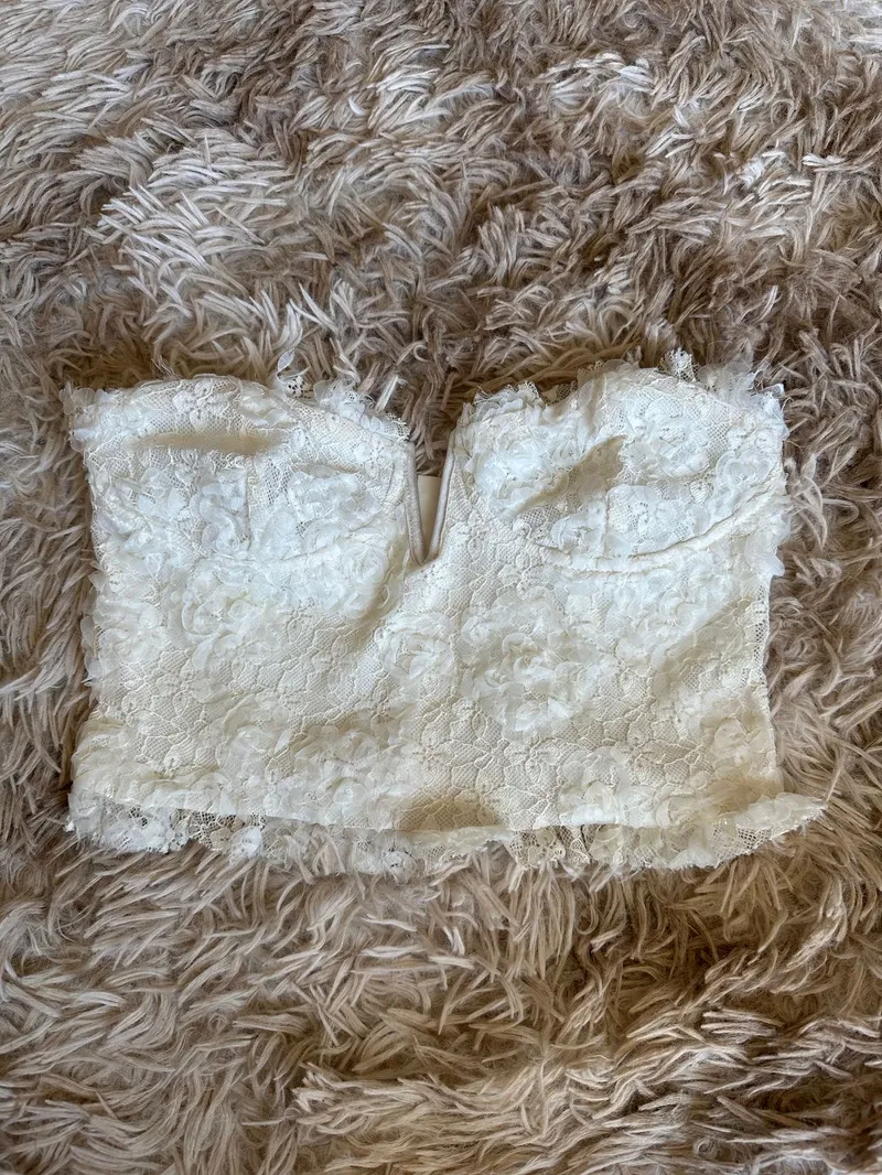 Stradivarius Coquette Casual Corset Wanita white photo 1