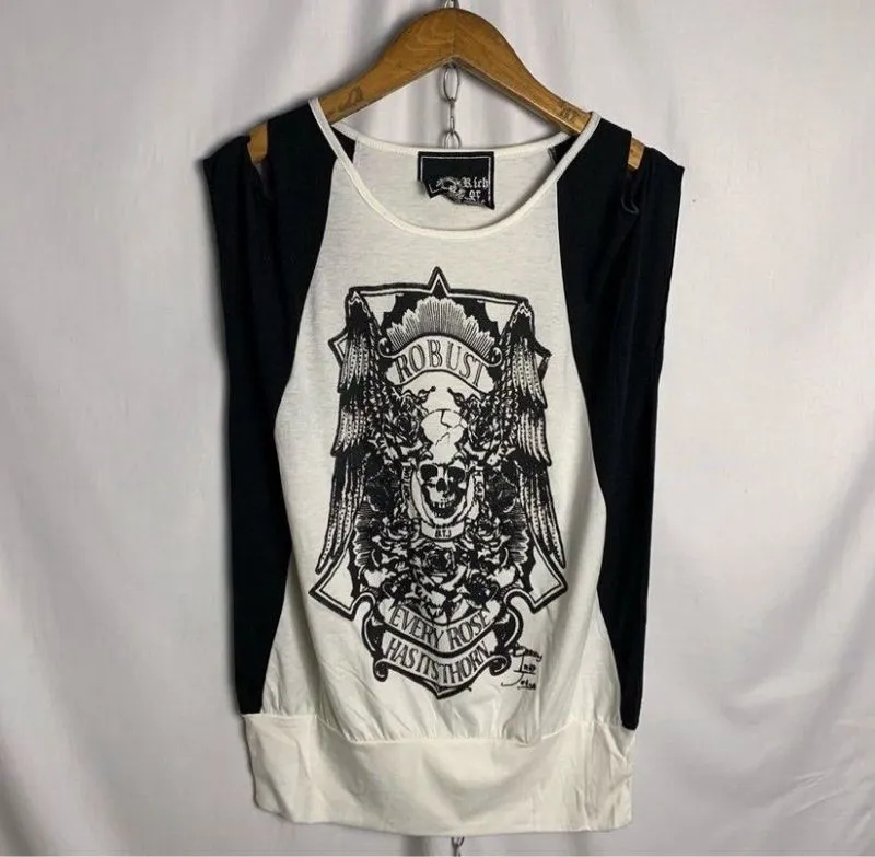 Rich or Die Punk Anarchy Tanktop Size L photo 1