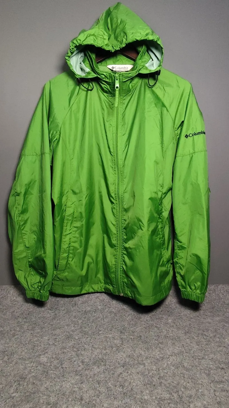 Jaket Columbia Sport Hijau Unisex Packable Untuk Hiking  photo 1