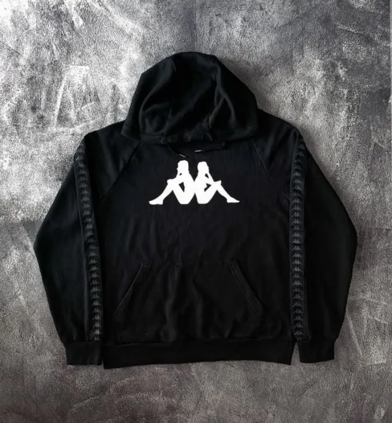 Hoodie Kappa original big logo dan list embos lengan
