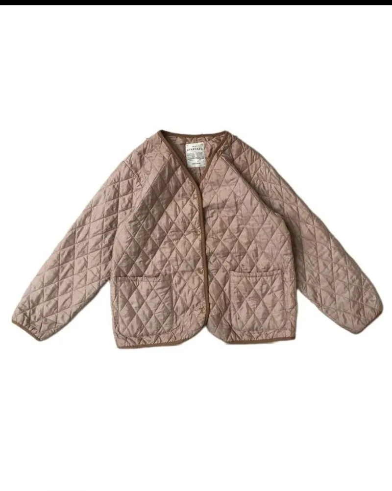 Streetwear Puffer jacket Pria tan photo 1