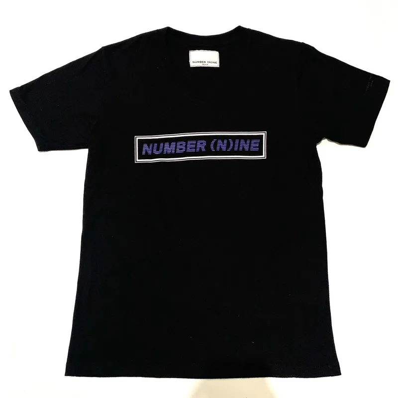 Number Nine Y2K T-shirt Wanita black Preloved