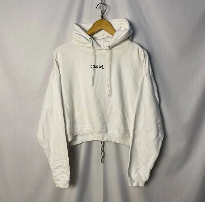 X-Girl Crop Boxy Fit Pullover Hoodie Size M photo 1