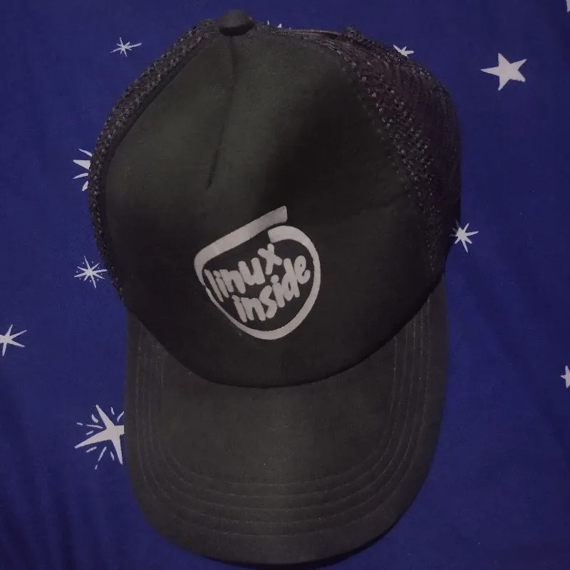 Topi Trucker Linux Inside Original photo 1