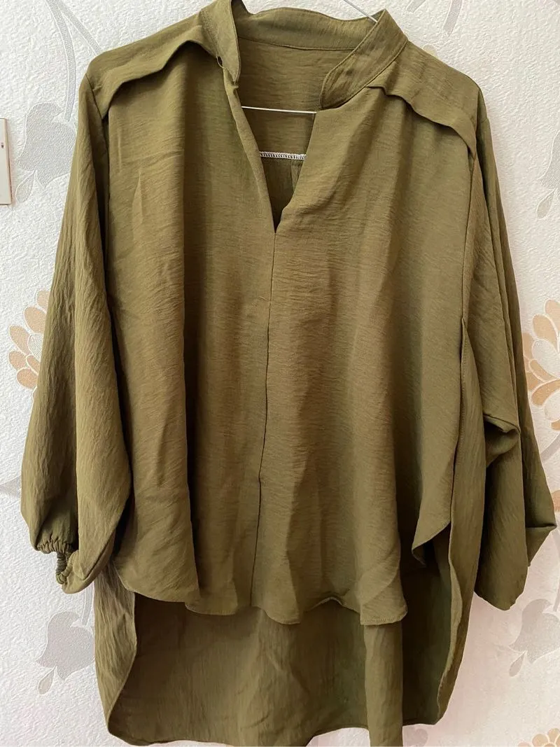 Atasan / Blouse Warna Hijau Army photo 1