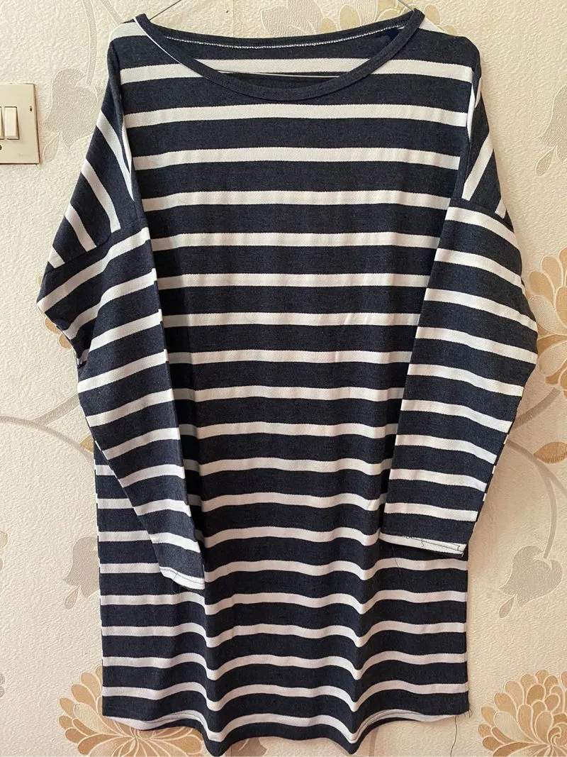 Baju panjang garis photo 1