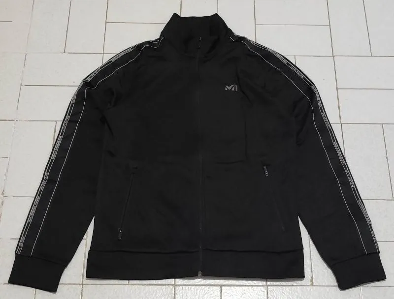 Jaket Sport Running Tracktop Millet MFit Taped Hitam photo 1