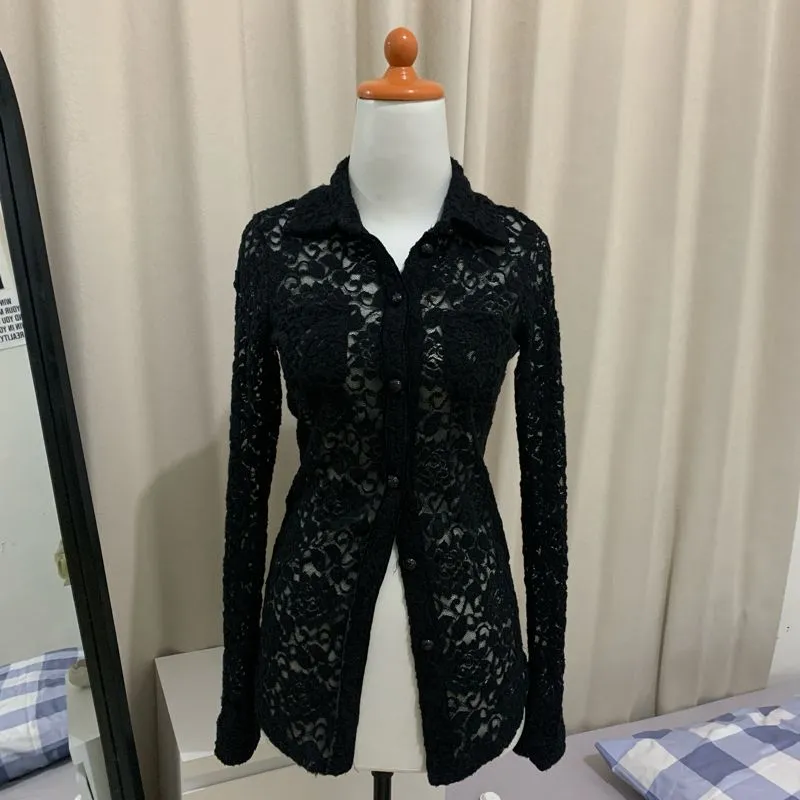 Black Lace Top photo 1