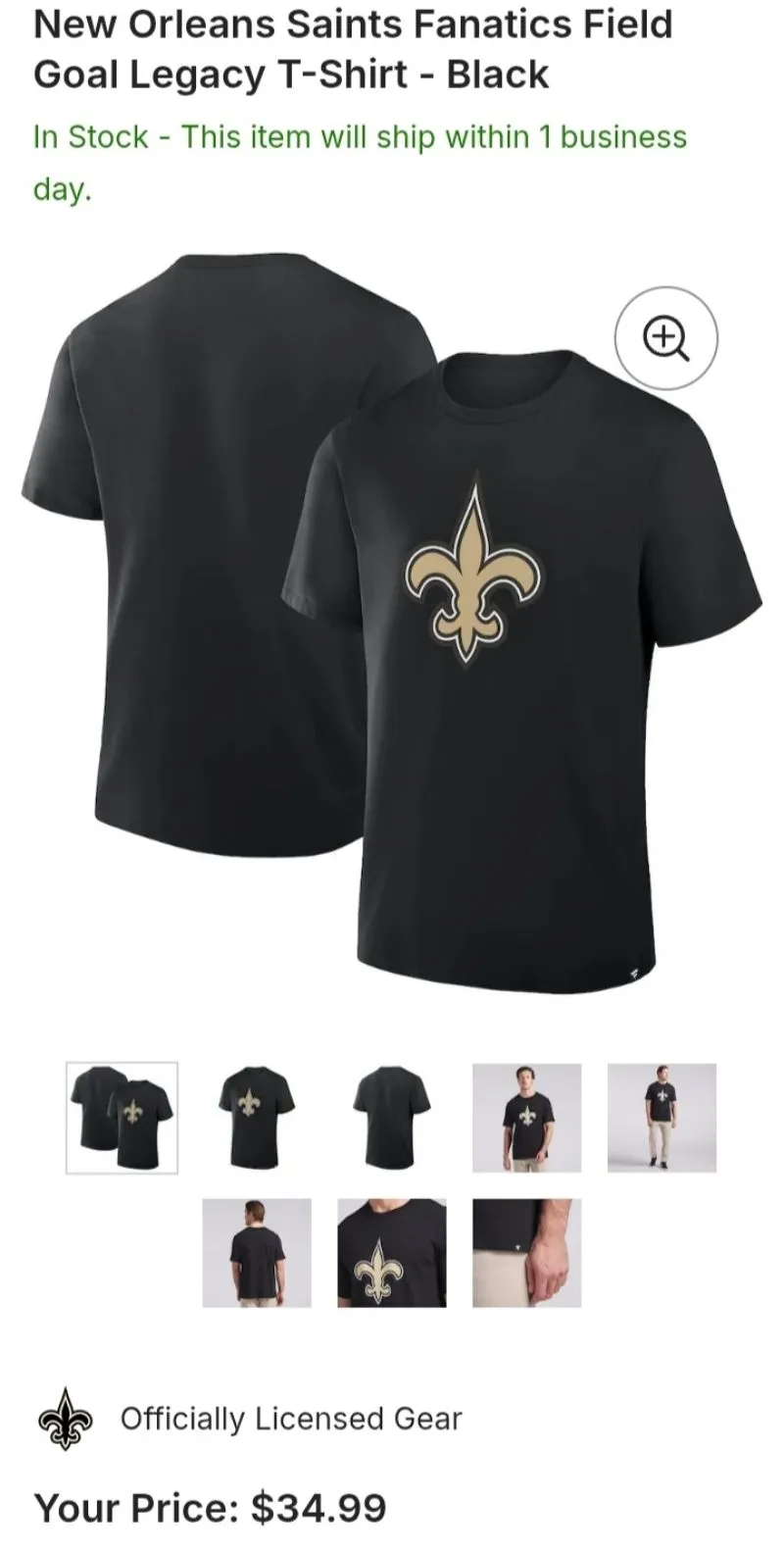 Men's Standard NFL Team Logo Short Sleeve T-Shirt photo 1