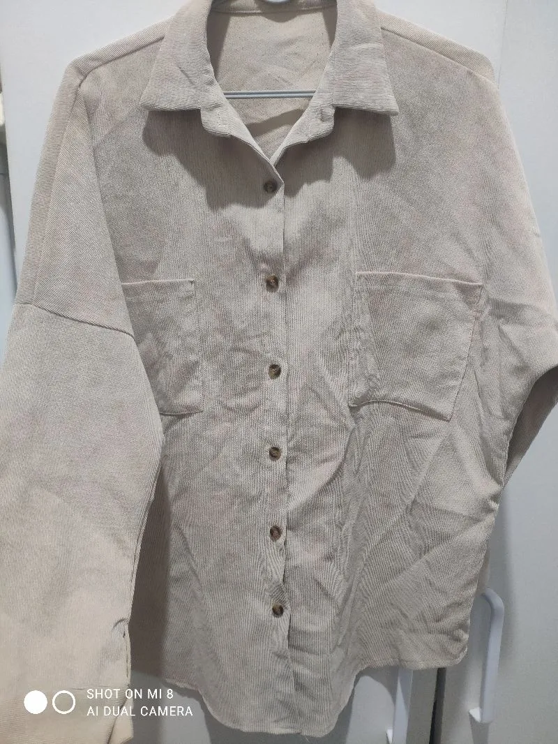 Basic Corduroy kemeja outer photo 1