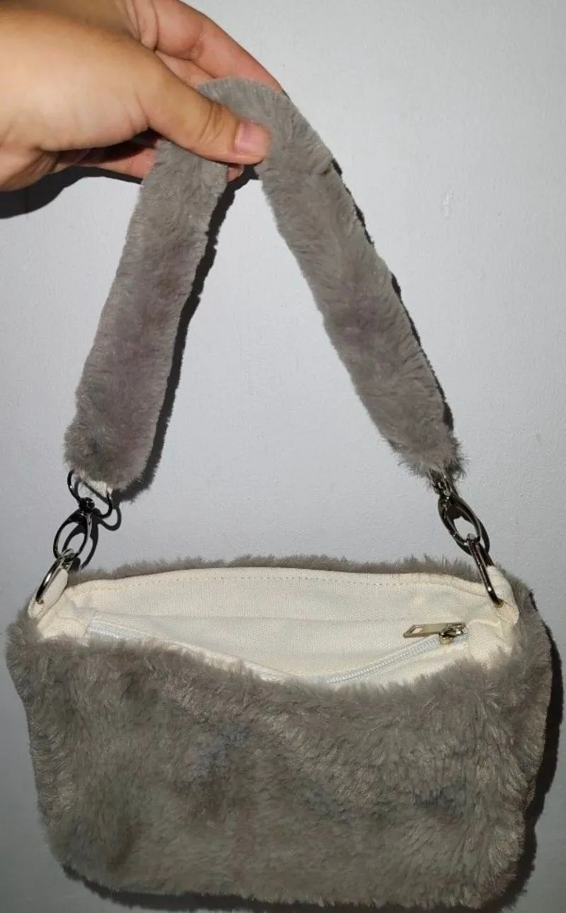 Tas selempang bulu mini, slingbag bulu photo 1