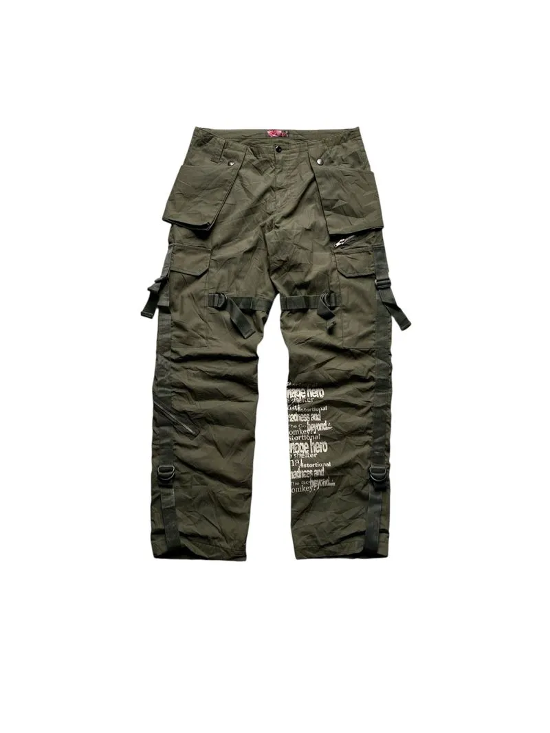 Japanese Brand Homme Bold Tactical Multipocket Bondage pants photo 1