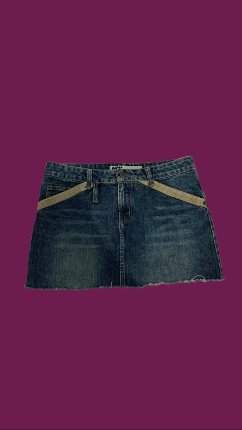 mini skirt jeans  photo 1