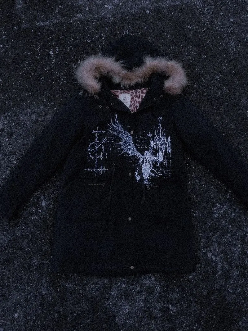 Alt gothic sigilism fur jacket  photo 1