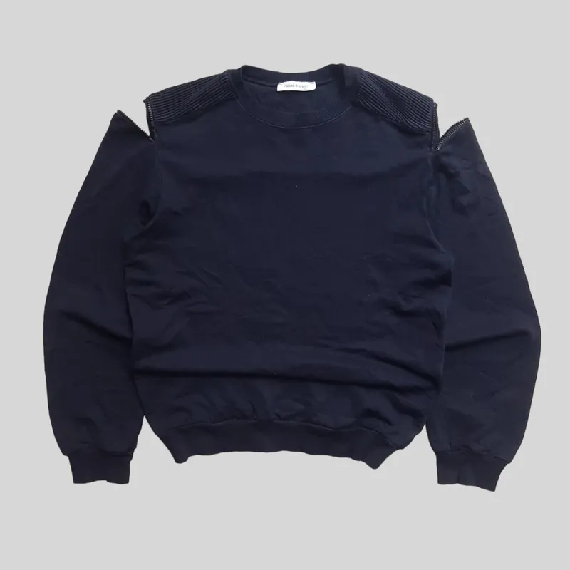 Balmain Luxury Biker Sweatshirt Pria black photo 1
