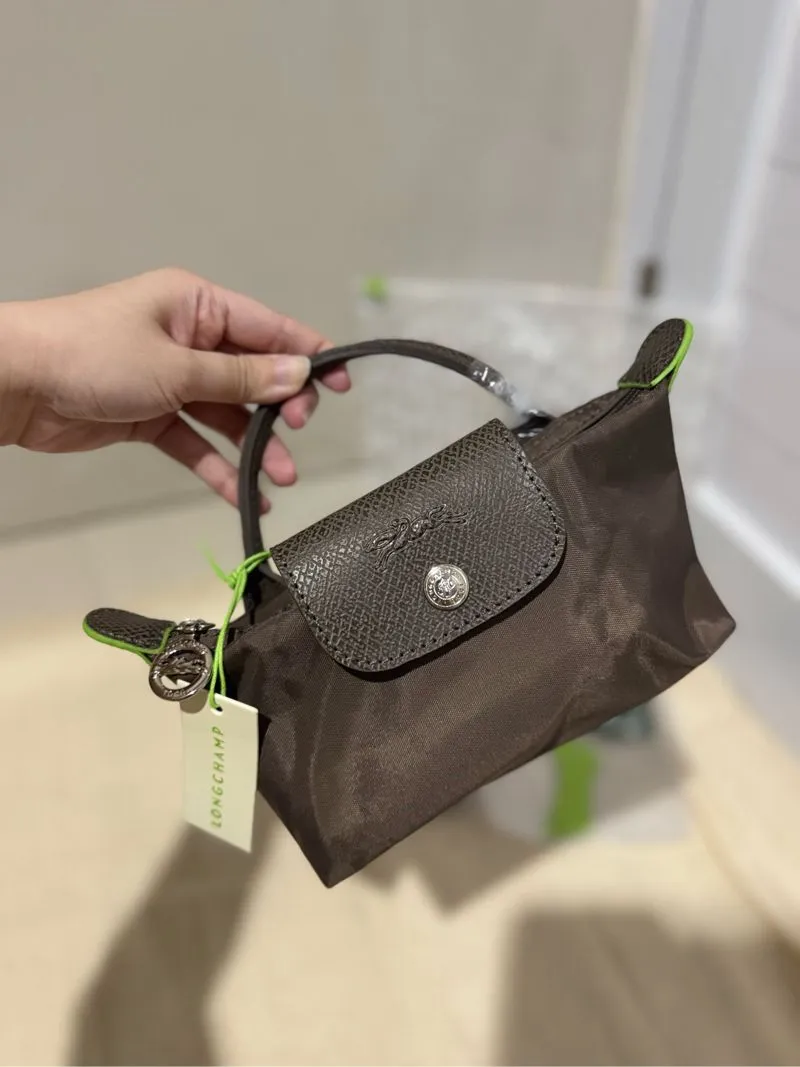 Longchamp Mini Pouch in Terra + free straps photo 1