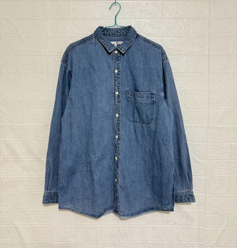 Kemeja jeans oversize (unisex) photo 1