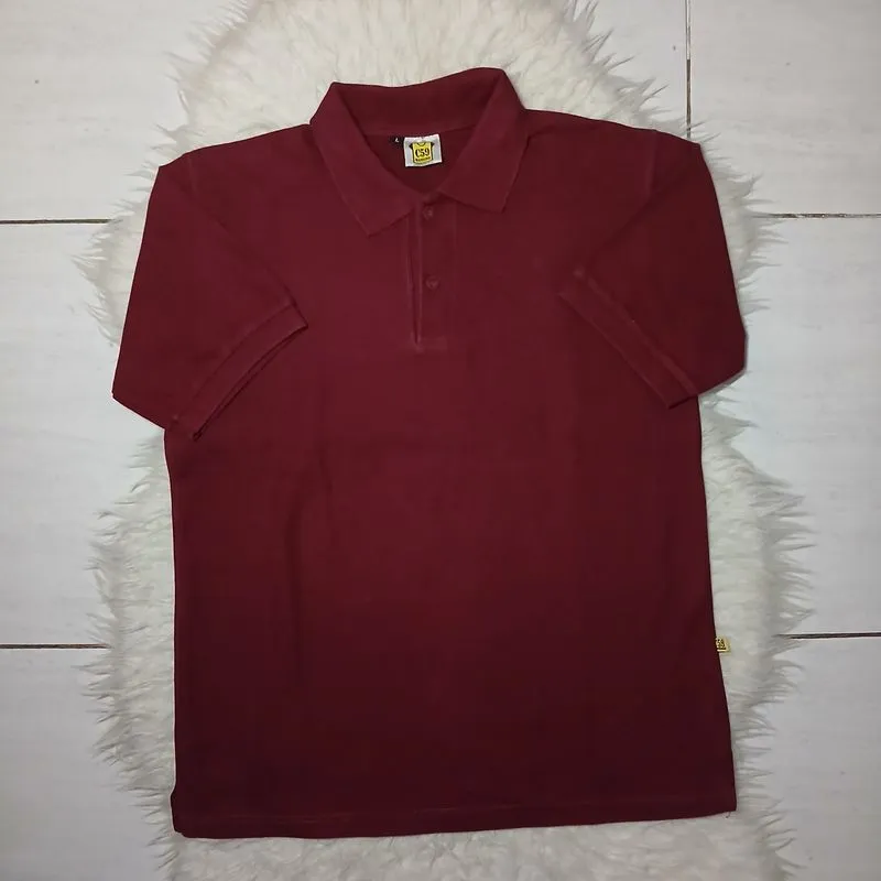 Kaos Polo C59 – Maroon Solid Color – Casual Classic Fit