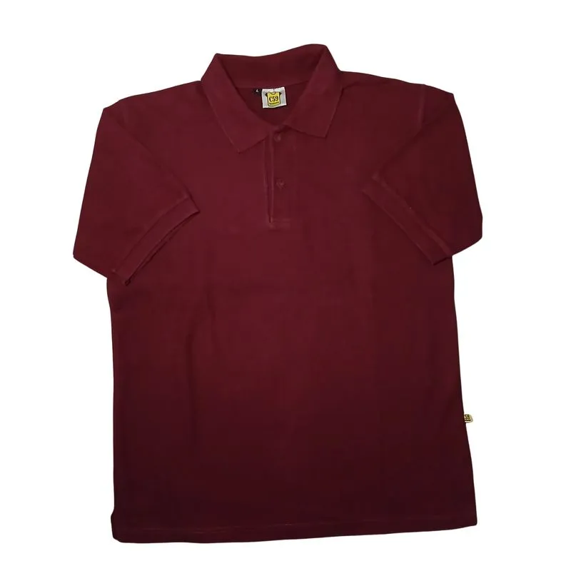 Kaos Polo C59 – Maroon Solid Color – Casual Classic Fit photo 1