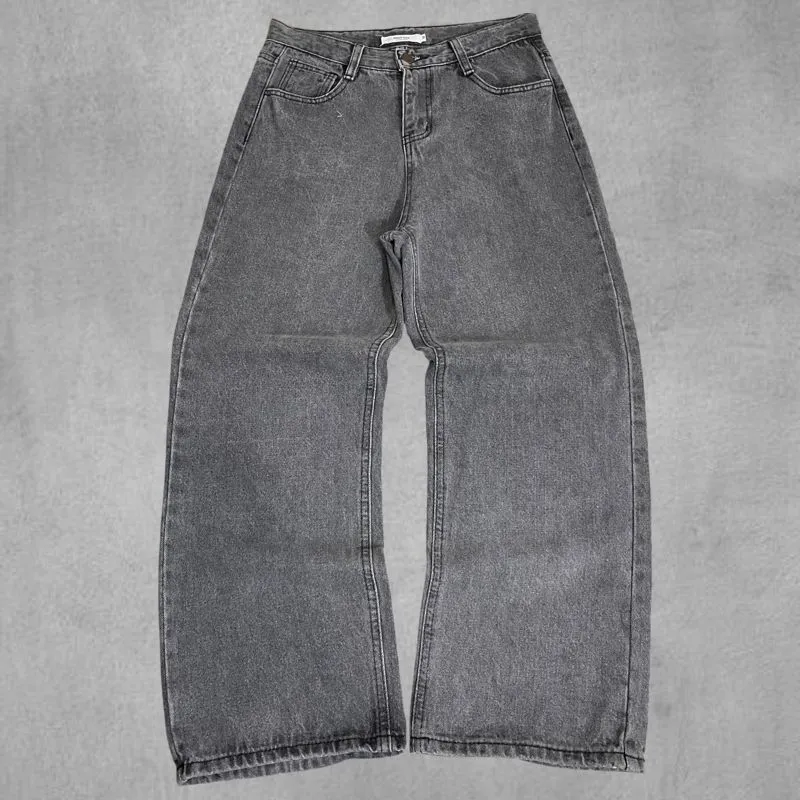 GREY LOOSE BAGGY JEANS MADE IN SEOUL photo 1