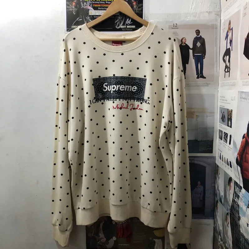 Streetwear Casual Sweatshirt Pria white photo 1