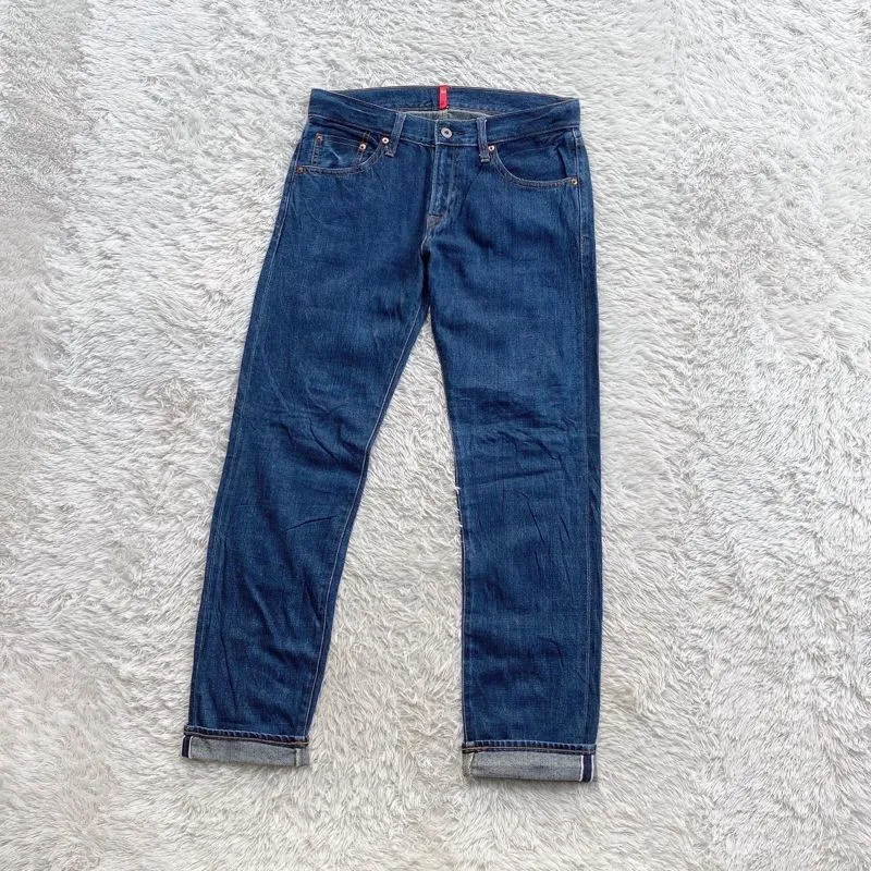 Uniqlo UJ Selvedge Boyfriend Fit Straight Middle Rise Preloved