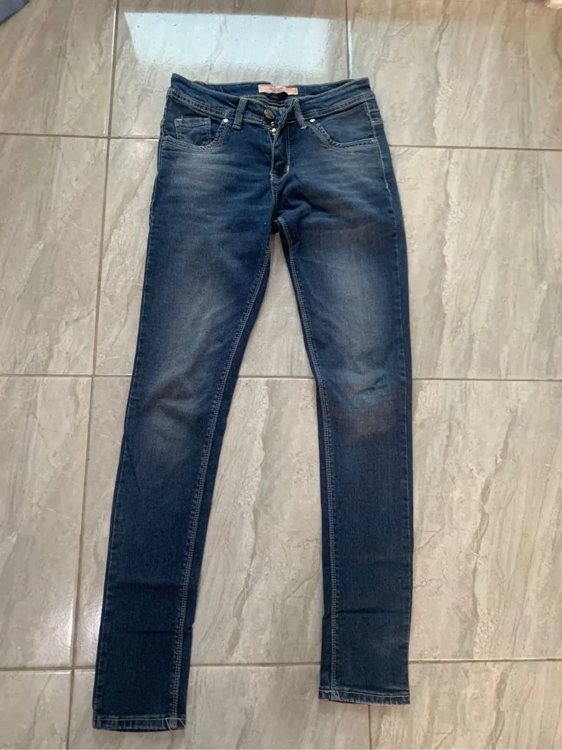 Casual Skinny jeans Wanita blue photo 1