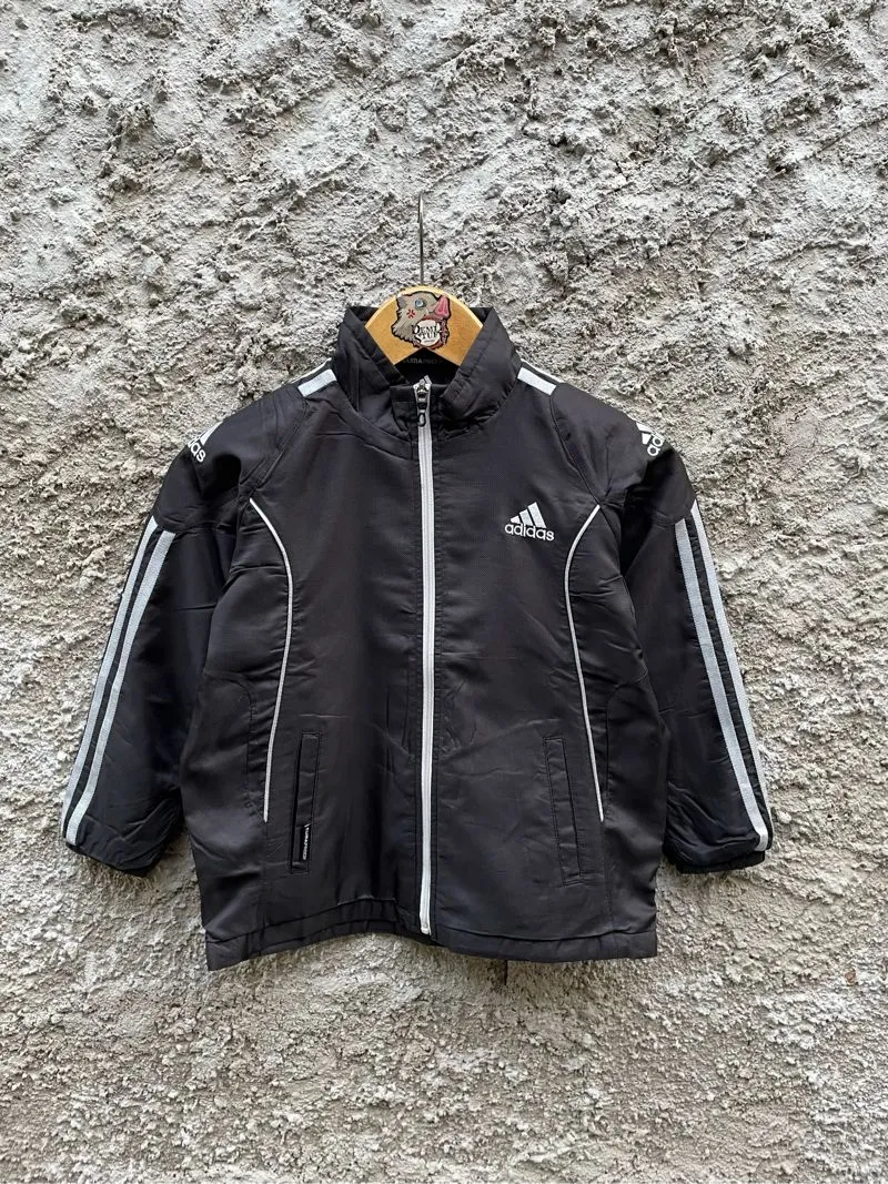 Windbreaker Adidas 3stripes Black white Kids Unisex photo 1
