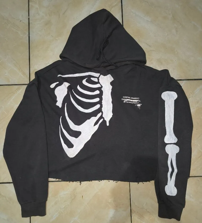 Hoodie rework bone white photo 1