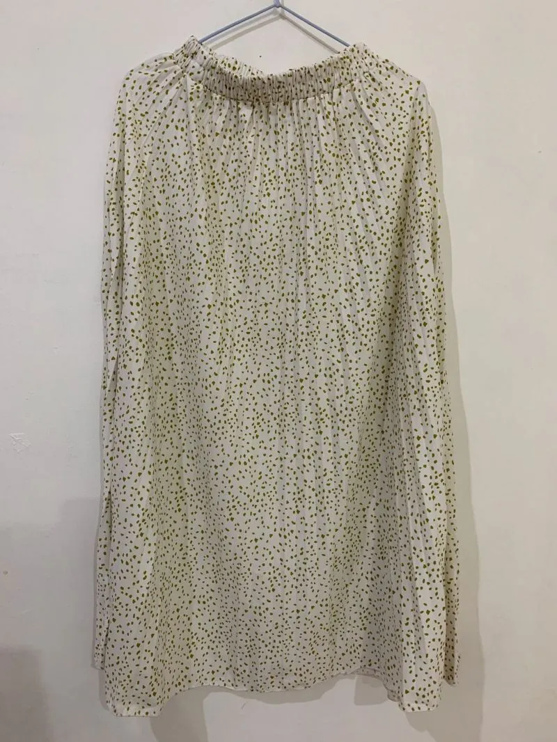 Rok Plisket - Cream Dusty Mauve photo 1