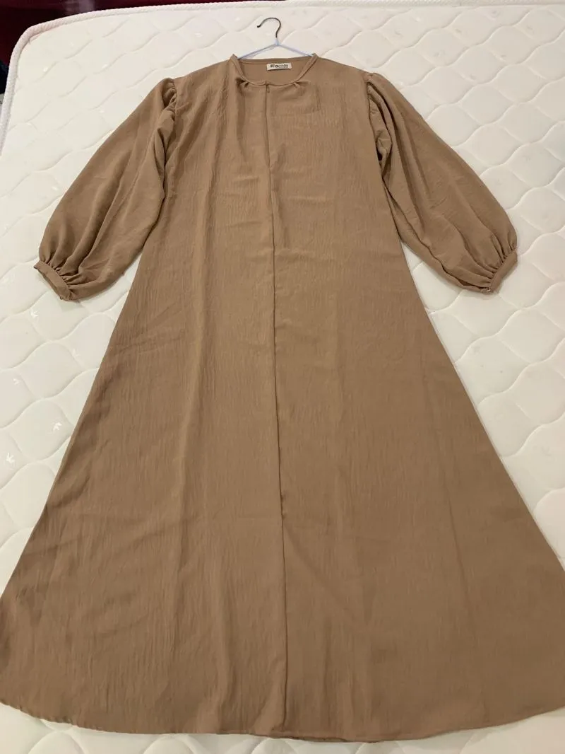 Gamis Polos - Coklat photo 1