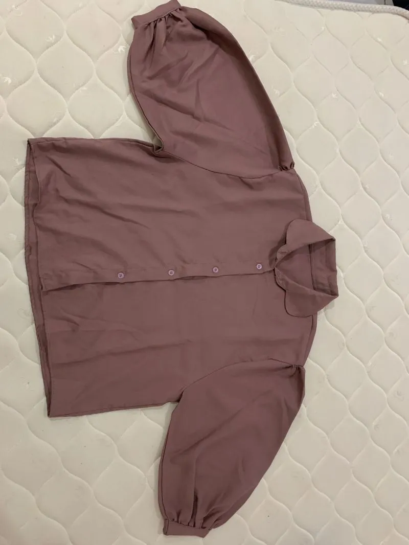 Blouse -Dusty Mauve (Soft Purple-Pink) photo 1