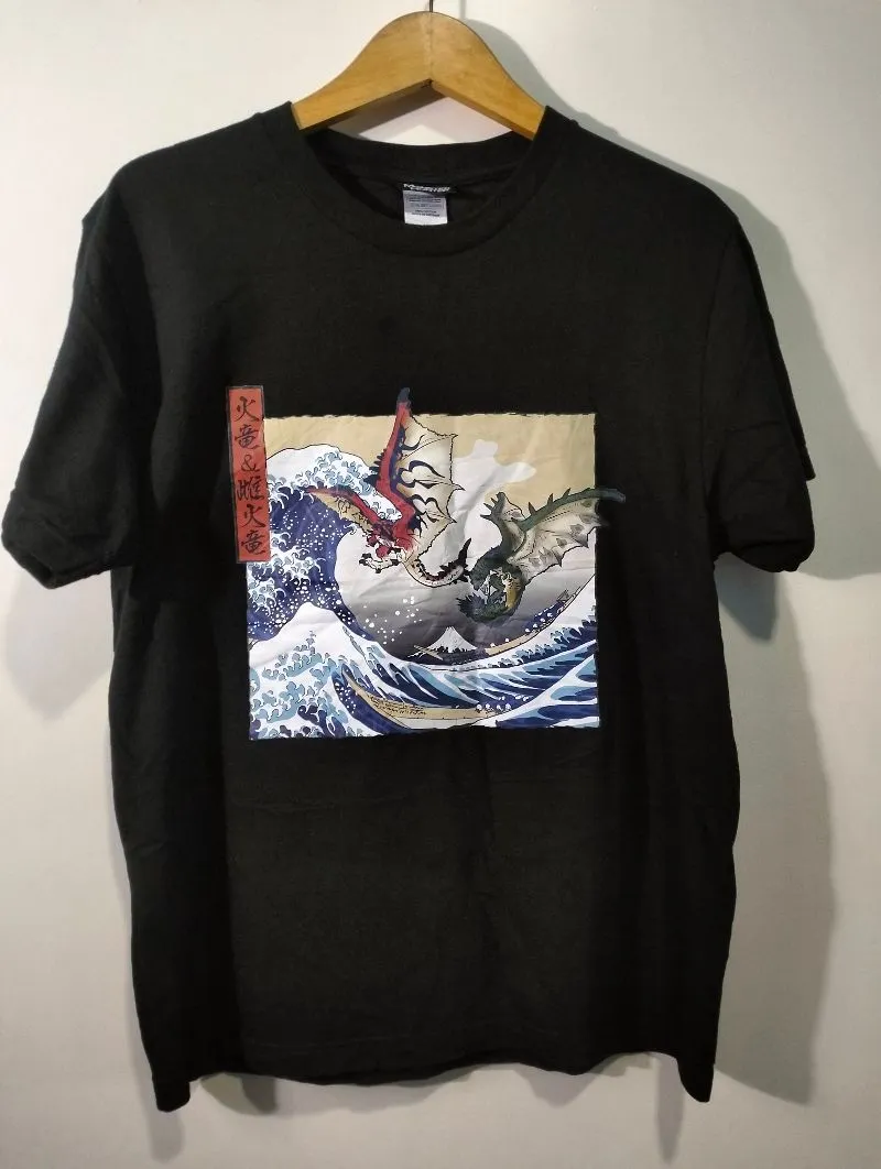Japanese brand Casual Cosplay T-shirt Pria black photo 1