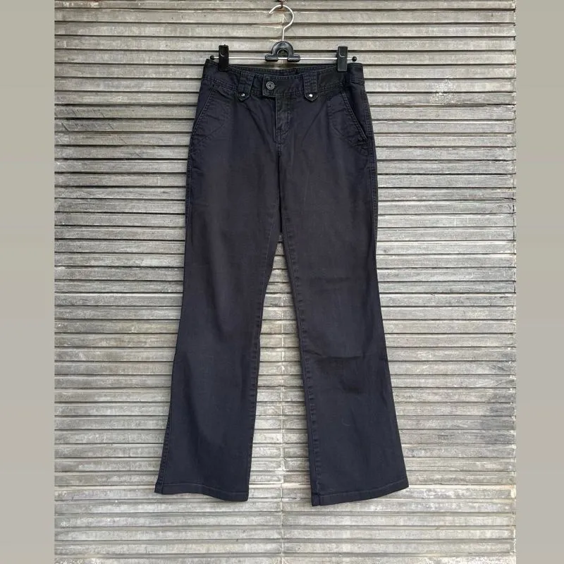 Celana Panjang Katun Hitam Giordano Preloved photo 1