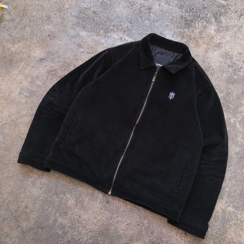 Maternal Disaster Streetwear Skater Track jacket Pria black Preloved