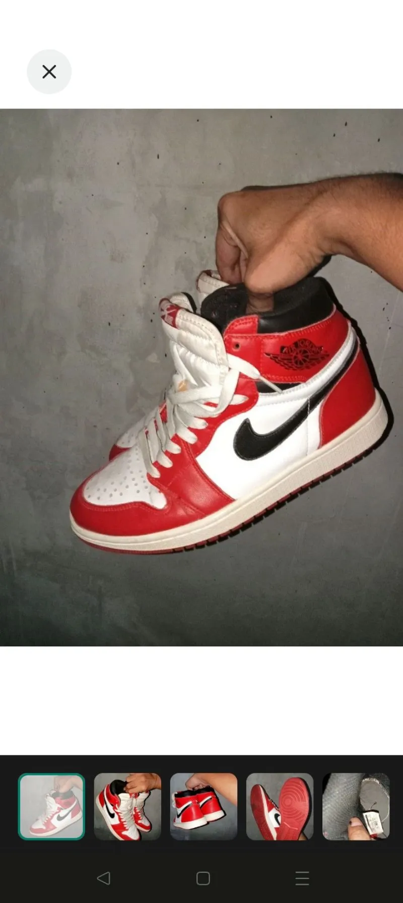 Sepatu sneakers Nike Air Jordan 1 Chicago Retro High OG 85  photo 1