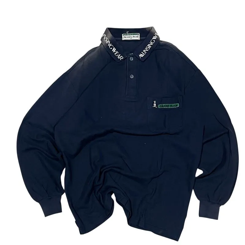 GRANDLSLAM MUSINGWEAR Japan Eimbordery Navy Rugby photo 1